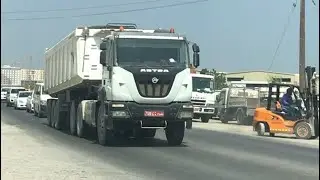 Heavy Tipper /Trailer Truck in Ghala Industrial Area / #oman #ghala  #vlog#tripofmuscatroad