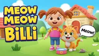 Billi Karti Meow Meow | Funny Cat Rhyme for Kids | HAPPYLAND RHYMES