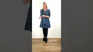 Blue Grey Lines Print Tunic Top available at I❤️Tunics #ilovetunics #tunictop #tunic