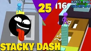 Stacky Dash - Level 25 - KEKO IPAD GAMEPLAY Android ios