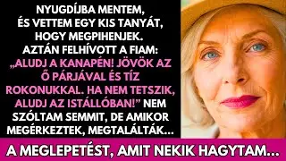 A Fiam 10 Embert Akart Vinni A Farmomra És Azt Mondta, Aludjak A Csűrben. De Bosszút Álltam