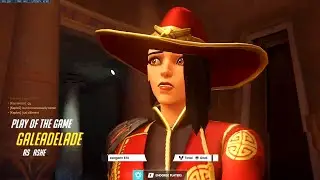 Gale OP Cassidy (McCree) and Ashe! POTG [ Overwatch Season 35 Top 500 ]