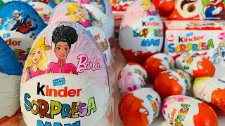 Compilation Barbie Maxi Kinder Surprise ASMR Unboxing 