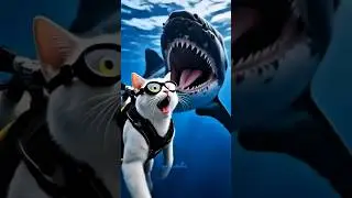 गोताखोर बिल्लू🌊😻 | Hindi Animation Cat Story | #shortsfeed #shorts #trending #cartoon #catstory