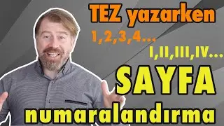 Tez ve ödevlerin yazımında Roma rakamı ve diğer rakamlarla sayfaya Numara verme işlemi