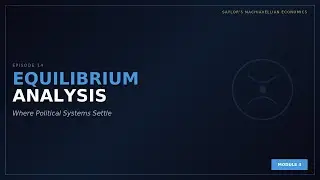 Episode 14: Equilibrium Analysis | Saylor's Machiavellian Economics
