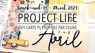 [Scrapbooking] - Project Life 23x30 - Week-end 14 - Défi carte de Céline