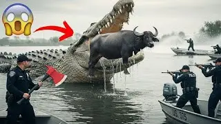 🔥 Deadly Crocodile Ambush: Buffalo Faces Life-Threatening Attack Until Dramatic Rescue! 🔥