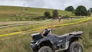 Small sand quarry Jump cross test Sunday morning GP Enduro Of Wales  yellow 13 motorcycle Breakers