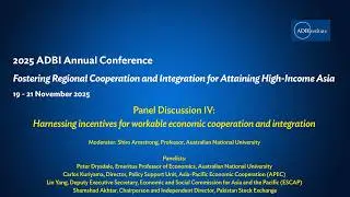 2025 ADBI Annual Conference Day 3 (Part 5/6): Harnessing Incentives for Economic Cooperation...