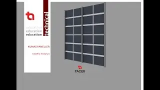 Acoustic Fabric Covered Panel Wall System / Wooden / TACER