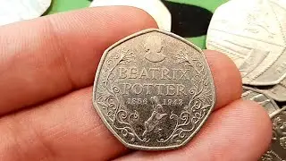 UK &pound;50 50P COIN #83 HUNT BOOK 2  - Beatrix Potter Anniversary 50p!