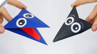 Moving paper crow | How to make paper paper crow croaks