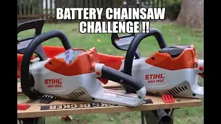 Stihl Battery ChainSaw Challenge -  MSA 120 C-BQ  vs MSA 140 C-BQ