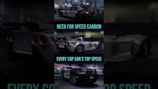 Top Speed of All Police Cars in NFS Carbon || #nfs #needforspeed #eagames #ea #cops #fyp #shorts