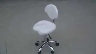 Salon stool, white hairdressing stool - The PAVIA by allsalonsupplies.com.au