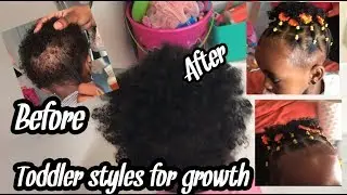 EASY PROTECTIVE HAIRSTYLE FOR SHORT HAIR | BLACK KIdS| TODDLER HAIRSTYLES FOR SHORT NATURAL HAIR /