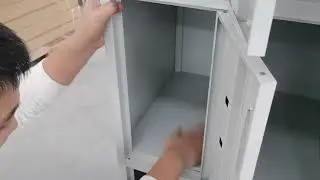 12 door locker install