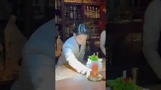 Bar Centifolia's Samurai Bartender in Tokyo Crafts a Dragon Mojito Like Never Before! 🐉🍸