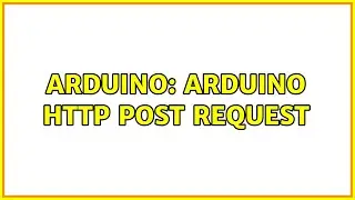 Arduino: Arduino HTTP Post request