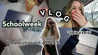 eine Schulwoche in der Abizeit😓🤍| Kooperation mit Apple, lernen | jennybelly