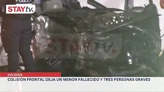 COLISI&Oacute;N FRONTAL DEJA UN MENOR FALLECIDO Y TRES PERSONAS GRAVES