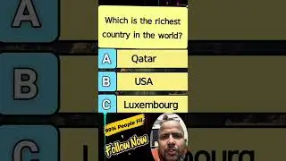 Richest Country in the World Explained in 5 Seconds #viral #mindbendingquiz #quiz #shorts