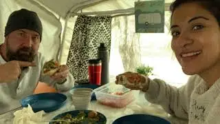 Pop-up Camping at Burnt Corral Campground. Apache Lake Arizona