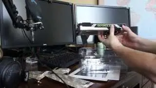 VLOG: обзор EVGA Nvidia GTX 980ti (распаковка, установка, разгон карты)