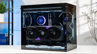 PC Lian Li 61 Triệu rất đẹp với O11D Mini V2 - HydroShift II - Fan TL Wireless