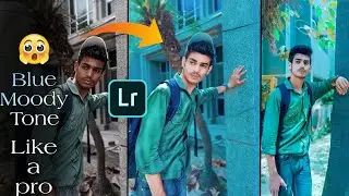 blue moody tone Like a Pro || How to blue Moody tone in Lightroom mobile 🔥#viralvideos #nsbpictures