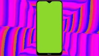 4K Green screen phone frame Redmi 8 | No copyright