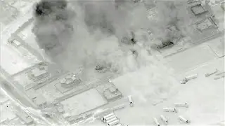 US releases footage of airstrikes targeting Iran-backed armed groups on Syria-Iraq border | AFP