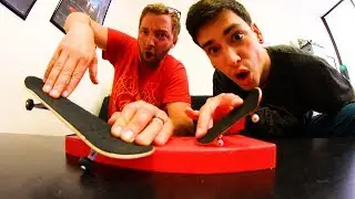 FINGERBOARD VS. HANDBOARD *BOARD SWAP* S.K.A.T.E.!