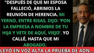 Tras La Muerte De Mi Esposa, Llegó La Reunión De Herencia. Mi Yerno Sonrió Frío… ¡Ahora Sí!