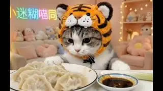 CAT EATING FOOD 