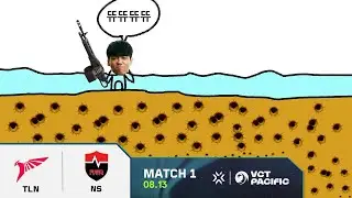 갈아서 만든 고인물 |  TLN vs. NS  | 플레이오프 1일차 MATCH 1 H/L 08.13 | VCT 퍼시픽 2025