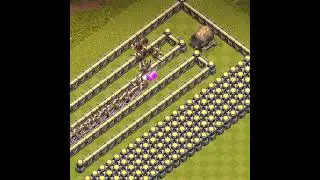 Giant Cannon Vs Barbarian | Clash of Clans Battle! ⚔️🔥 #shorts #gtmmani