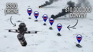 Ukrainian DIY Drones Taken Out Million-Dollar Worth Tank Convoy, BUT how?