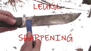 LT Wright Leuku Big Knife Sharpening / Tuning For Carving & Chopping