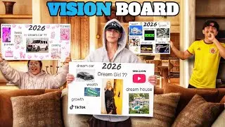 MAKING OUR 2026 VISION BOARDS!! *FUNNY ASF* 