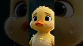 duck scarred of shadow 🥺 #shorts#animation#kidsstory#babyduck#cuteanimation#emotionalstory