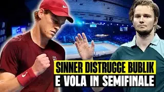 SINNER ALSO DESTROYS BUBLIK AND FLIES TO THE SEMIFINALS AT THE ATP IN VIENNA: THE ITALIAN WINS 6-...