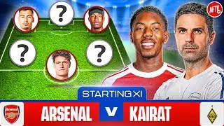 Starting XI Live | Arsenal vs FC Kairat | Champions League