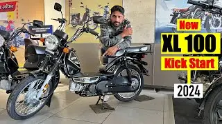 New Tvs XL 100 Kick Start 2024 Model  Price Mileage New Update Full Review