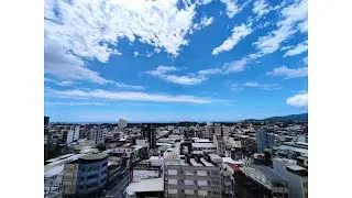 Hualien City, Taiwan. (Time Lapse) Light Show along Pacific Ocean Park. 2022/05/28