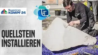 Quellstein reparieren und neu installieren