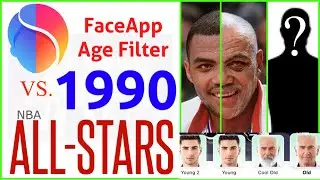 FaceApp Age Filter vs 1990 NBA ALL-STARS v1