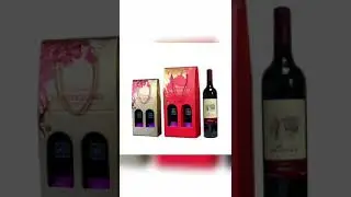Wine gift carton Custom-made wine box 1 2pcs folding portable high-end wine carton