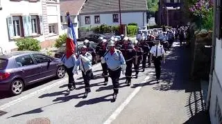 Alsace 68 Orbey Défilé du 8 mai 2018